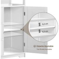 Armario de Baño de Madera Diseño de Cajón y Estante Ajustable Ideal para Cocina y Sala de Estar - details 13