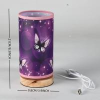 Lámpara de mesa pequeña Mesita de noche LED cálida Mariposa Luz nocturna creativa - details 10
