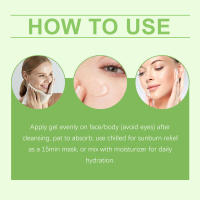 Gel calmante de aloe para el cuidado de la piel después de quemaduras solares - details 3