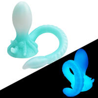 Consolador Anal, Juguetes sexuales luminosos para mujeres, pene, Animal/monstruos, consoladores de caballo, tapón Anal suave de silicona, juguetes sexuales para adultos, pene de dragón 18+ - details 0
