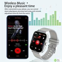 Nuevo reloj inteligente unisex con pantalla táctil completa y esfera grande de 1,91 pulgadas con recordatorios de llamadas y mensajes inalámbricos, regalos exquisitos para familiares y amigos, notificaciones meteorológicas, podómetro de seguimiento deport - details 3