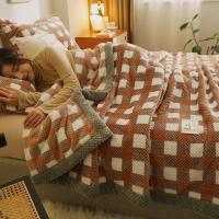 Manta de punto de hilo de chenilla suave, lavable a máquina, hecha a mano, para sofá y cama - details 9