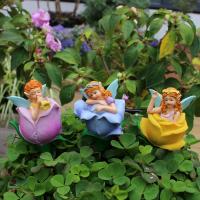 Juego de 3 Inserções de Hada Floral Artesanías de Resina, Inserções de Maceta y Bonsái, Decoración de Patio y Jardín - details 8
