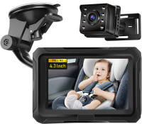 Espejo de seguridad para asiento trasero de bebé, accesorio cuadrado para cuidado infantil, Monitor para niños - details 0