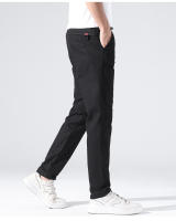 2025 Primavera Nueva pierna recta casual Slim Fit Versátil largo para hombres, pantalones elásticos de negocios ligeros para hombres - details 2