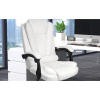 Sillón de Oficina de Director TLV-AM-PC21 de TLV, Altura Ajustable Cuero Sintético, vista completa.