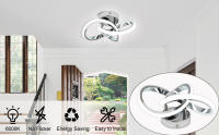 TOMAXIN-Luz LED de techo moderna, luces de pasillo para dormitorio, entrada, armario, balcón, diseño curvo, 24CM - details 0
