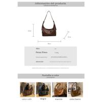 Bolsa de gran capacidad de las mujeres 2025 nueva moda bolsa de mensajero casual versátil bolsa de hombro simple bolsa de cubo - details 0