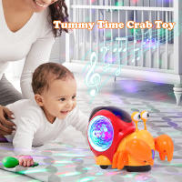 Juguete de cangrejo para gatear para bebés, Escape interactivo, cangrejos que caminan con música Led, evita obstáculos, juguetes de regalo para niños pequeños recién nacidos - details 4