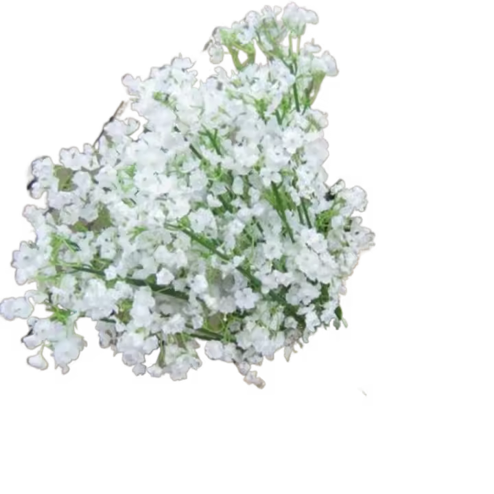 Hermosa aliento del bebé decoraciones artificiales para el hogar de la boda flores de plástico fiesta del hotel - 1