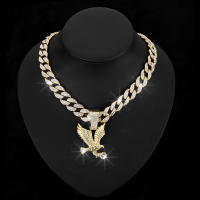 Collar De Punta De Águila Europeo Y Americano Para Hombres Y Mujeres Joyería Versátil De Cadenas De Colgante Animal Estilo Hip Hop/Rock - details 7