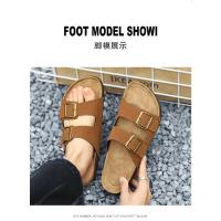 Zapatos De Hombre Cómodos De Cuero Para Playa Sandalias De Verano Moda 2024 Zapatos De Moda Para Hombres Sandalias De Madera Antideslizantes Tallas Reales - details 8