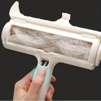 Cepillo de rodillo de pelusa portátil reutilizable, elimina rápidamente el pelo de gatos y perros de muebles y ropa. - details 1