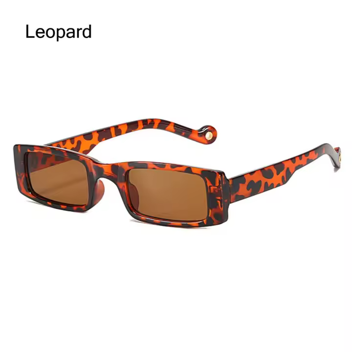 Gafas de sol cuadradas Retro con protección UV, lentes rectangulares para mujer - 1
