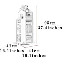 Estantería Giratoria para Niños Almacenamiento de Juguetes en Forma de Casa Pequeña - details 2