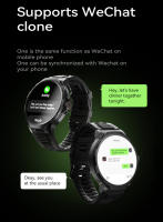 VALDUS 2025 nuevo GT100 smartwatch Conexión WIFI Bluetooth videollamada Posicionamiento GPS Detección de frecuencia cardíaca Modo deportivo Hombres Mujeres 4G smartwatch - details 8