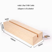 Soporte de Luz LED Cálido Blanco 15cm Largo con Cable USB de 1.5m Ideal para Luces Nocturnas de Resina Acrílica Plexiglas - details 2