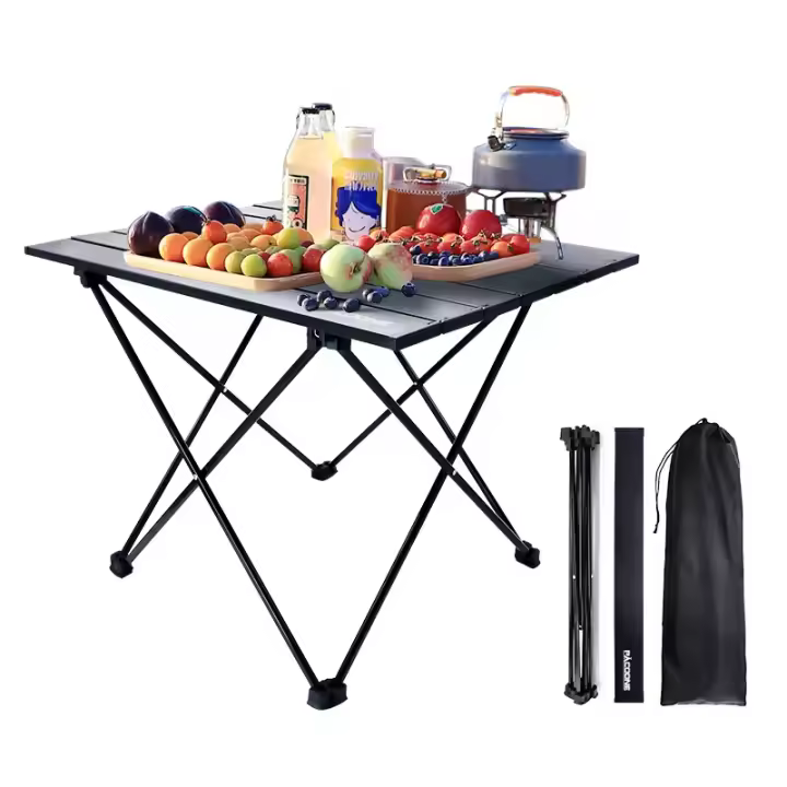 Mesa de camping para exteriores, mesa plegable portátil de gran resistencia, aluminio, apta para picnics y barbacoas, ¡NOVEDAD! - 1