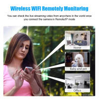 Cámara de seguridad inalámbrica para interiores alimentación USB 1080P con batería de respaldo  detección de movimiento visión nocturna cámara de vigilancia WiFi para el hogar - details 1