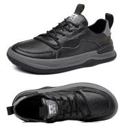 La primera capa de cuero de vaca zapatos casuales, cuero genuino transpirable zapatos de cuero de los hombres, deportes. - details 34