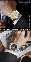Reloj informal versátil de lujo para hombre, reloj de cuarzo resistente al agua con pantalla luminosa y banda de acero inoxidable - details 11