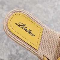 Sandalias de mujer informales con chanclas de cuerda de cáñamo, prendas de vestir, estilo étnico, novedad de verano - details 19