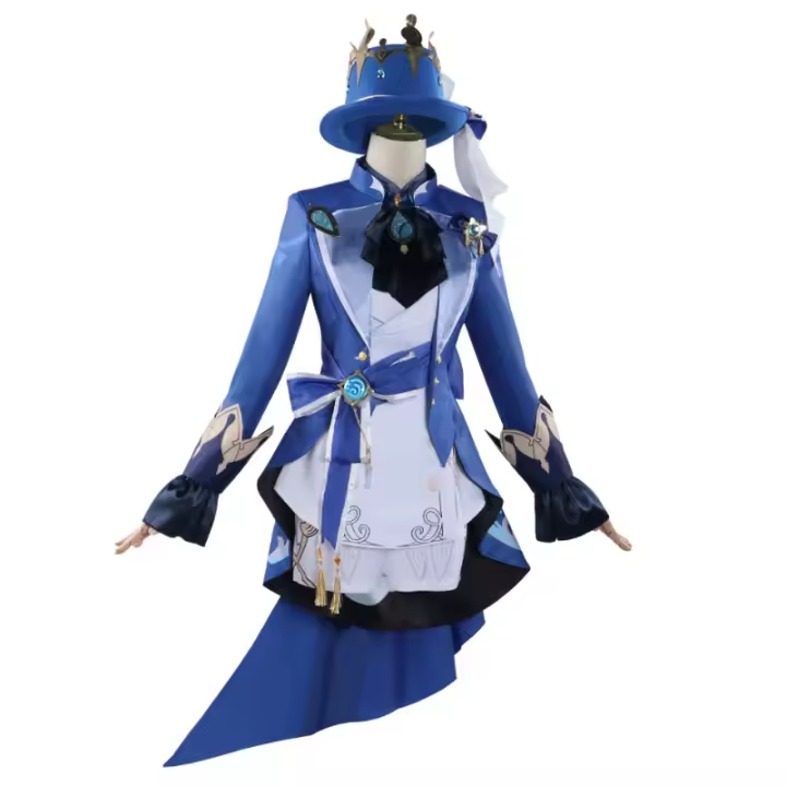 Genshin Impact Furina Zhongli Albedo Venti disfraz de Cosplay, múltiples papeles Jacquard, versión mejorada - 1