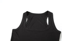 BUNO-chándales informales para Mujer, conjunto de 2 piezas, chalecos cortos elásticos con cuello en U y pantalones cortos acanalados, ropa deportiva concisa para gimnasio - details 76
