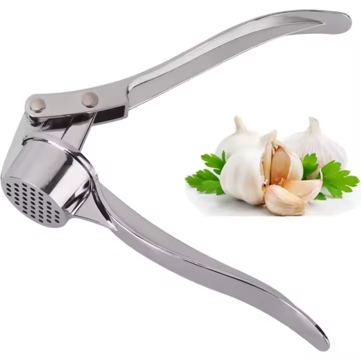 Prensa de ajo profesional para cocina, picadora de ajo, trituradora de jengibre del Reino Unido, pelador, exprimidor, prensa de ajo de alta resistencia, triturador de ajo, picador de ajo fácil de usar - 1