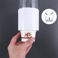 Vasos de papel desechables, vasos de cono o de fondo plano, estante de almacenamiento de plástico automático a prueba de polvo, removedor de vasos, dispensador de vasos, portavasos - details 6
