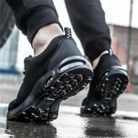 Zapatos de Trabajo para Hombres Cinturón de Aire con Cordón Elástico Material de Cuero - details 6