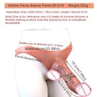 Empaque privado Sexy SXXY 10 estilos Dildo hueco grande con correa para hombres Gay Funda de silicona para hombre Pantalones Retraso de la eyaculación Juguetes sexuales - details 5