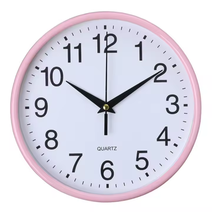 Reloj de pared de cuarzo redondo, decoración moderna para cocina, hogar, dormitorio, nórdico, breve, 8 pulgadas, 20cm - 1