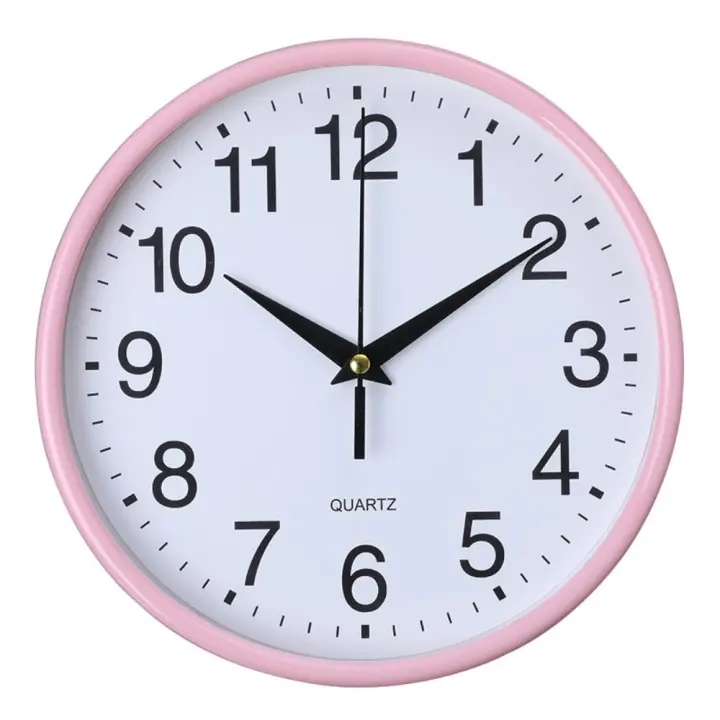 Cocina moderna decoración Hogar dormitorio corto Reloj de cuarzo Redondo Reloj de pared 8 pulgadas 20cm - 1
