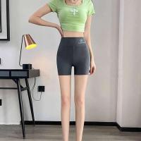 Pantalones cortos de yoga para correr y andar en bicicleta para mujer, monos deportivos transpirables, pantalones cortos de entrenamiento de verano de cintura alta para gimnasio - details 24