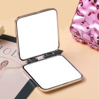 Mini espejo de maquillaje plegable, espejos de mano portátiles cuadrados de doble cara, espejo de tocador creativo, espejo de bolsillo compacto - details 8