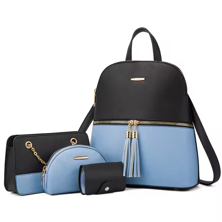 Mochila de un solo hombro, bolso cruzado, conjunto de cuatro piezas, varias piezas - 1