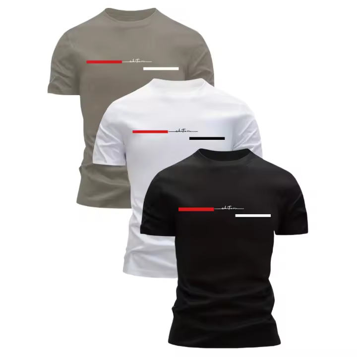 Camisetas de Algodón 100% para Hombres Cuello Redondo, Ajuste Cómodo, Ligero y Transpirable con Gráfico de Alta Voltaje Perfecto para el Verano - 1