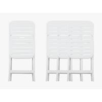 silla plegable, silla plegable acolchada, silla plegable cocina, silla plegable blanca