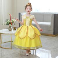 Belle Cosplay Vestido de princesa niñas cumpleaños encanto disfraz niños carnaval fiesta puesta en escena Vestido niños disfraz Vestido - details 18