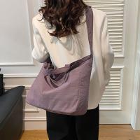 Bolso de hombro de nailon con cremallera informal, bolso de mano de gran capacidad de Color sólido de estilo coreano, bolsa de almacenamiento, bolso suave para axila para exteriores - details 5