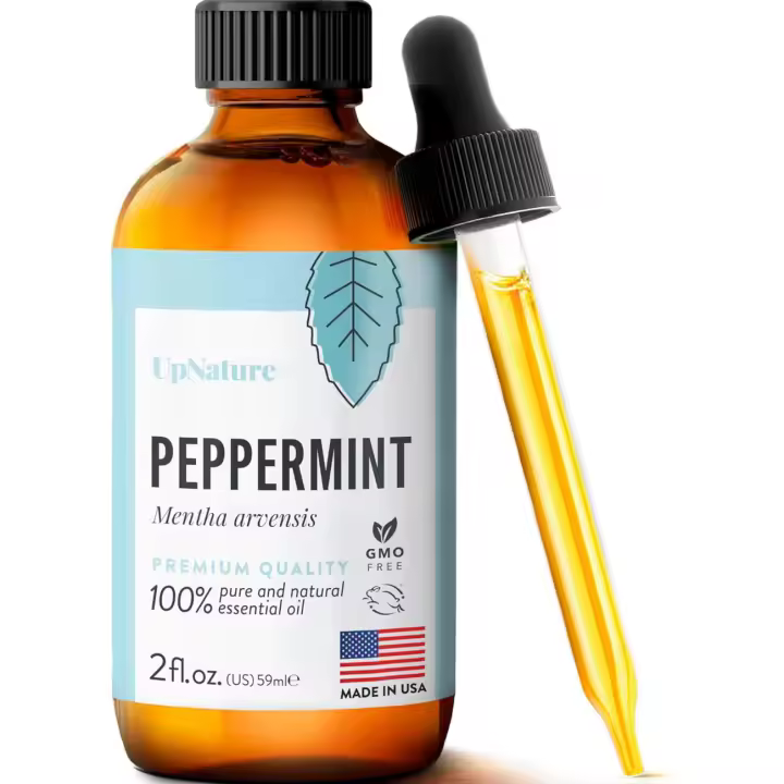 UpNature - Aceite esencial de menta 100% natural puro para difusor de cabello y piel, 2 oz - 1