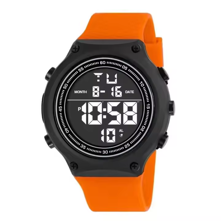 Reloj Deportivo Electrónico LED Premium para Hombres MAYZHISU Resistente al Agua, Luminoso, Correa de Cuero, Automático - 1