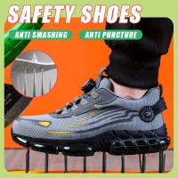 Zapatos de trabajo de seguridad transpirables para hombre: zapatillas industriales y casuales duraderas - details 0