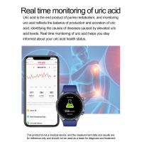Reloj Inteligente de Grado Médico para Hombres 2025 Tratamiento Láser, ECG Alto + PPG, Glucosa de Sangre, Temperatura Corporal, Llamada BT, Salud - details 19