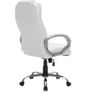 Silla sillón de Oficina Estudio Alta Gama tapizado en Piel sintética, Color Beige taupé. - details 11