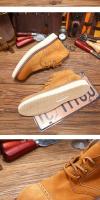 Botas de cuero de alta gama para hombre, zapatos altos de cuero esmerilado de piel de vaca pura - details 18