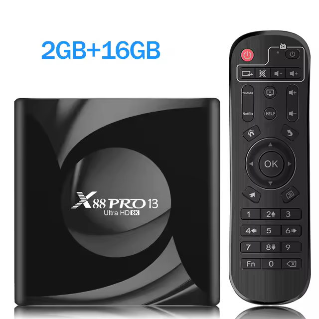Dispositivo de TV inteligente X88 PRO 13, decodificador con Android 13,0, RK3528, 8K, HD, 2,4G, 5G, Wifi6, 64G, 32GB, 16GB, BT5.0, reproductor multimedia inteligente - 1