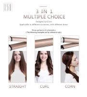 Peluquería Eléctrica Kemei Hierro de Alisa 3en1 para Rizos y Liso Enchufe Estándar Europeo - details 2