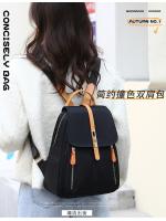 Mochila Oxford negra impermeable para mujer, bolso escolar antirrobo de gran capacidad, bolso de viaje, bolso de hombro - details 0